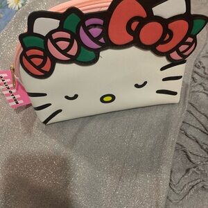 Hello Kitty White and Pink Cosmetic Bag